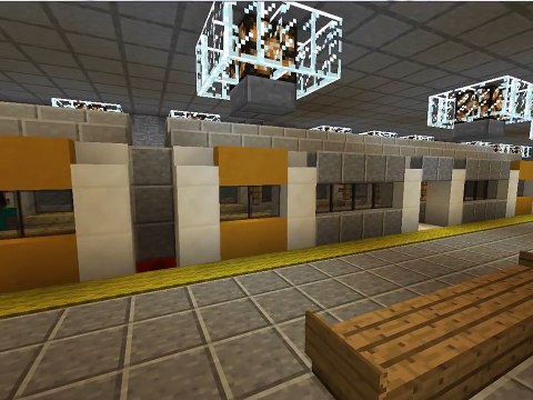 [Vanilla Minecraft] Moving SUBWAY/METRO TRAIN!