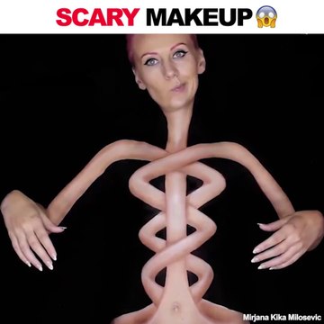 Elle réalise des maquillages flippants et incroyable