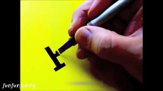 驚異のレタリング アート！ 【4】 続・フリーハンドでデザイン文字を描く技術がすごい！！！