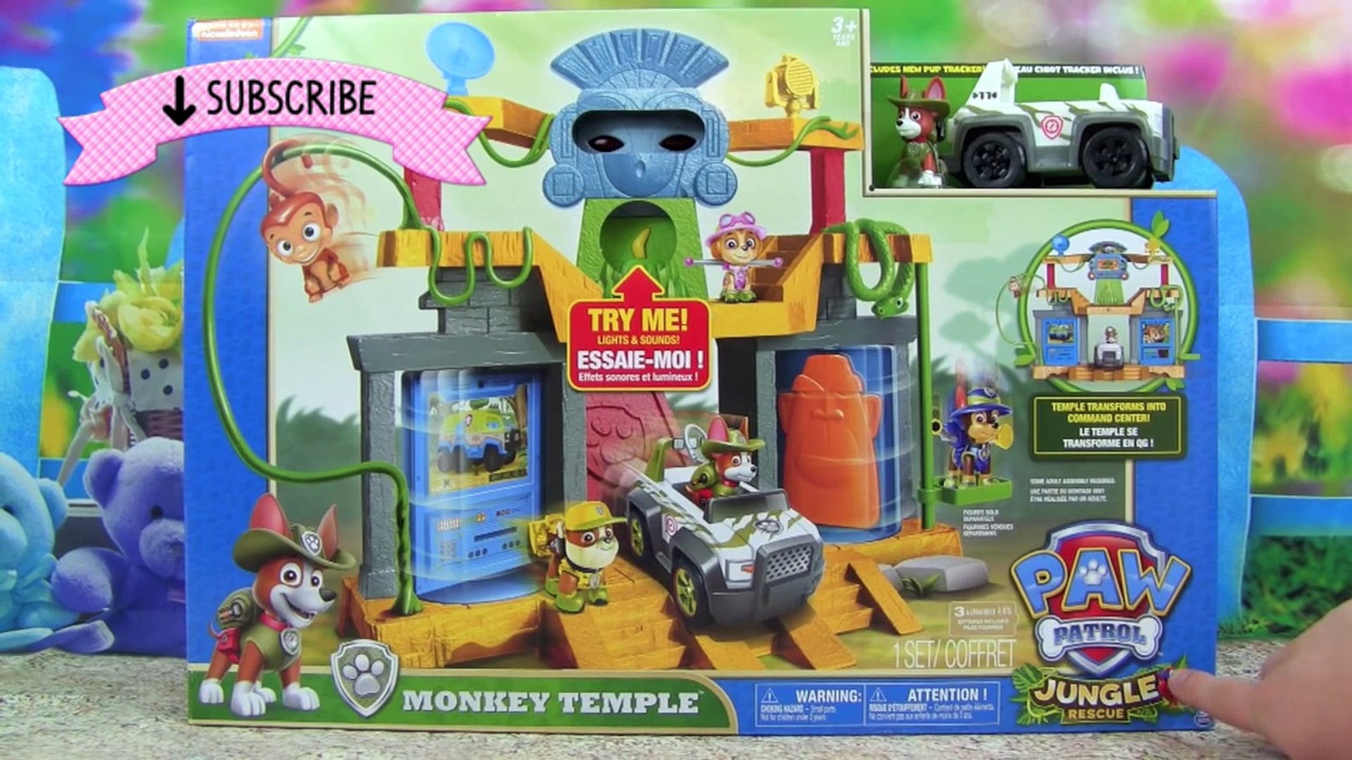 paw patrol tracker monkey temple