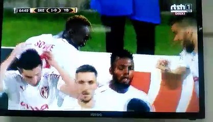 Ali Sowe GOL Skënderbeu VS Young Boys