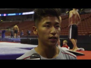 Yul Moldauer - Interview - 2017 P&G Championships - Podium Training
