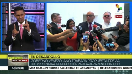 Gob. venezolano trabaja propuesta para avanzar en diálogo