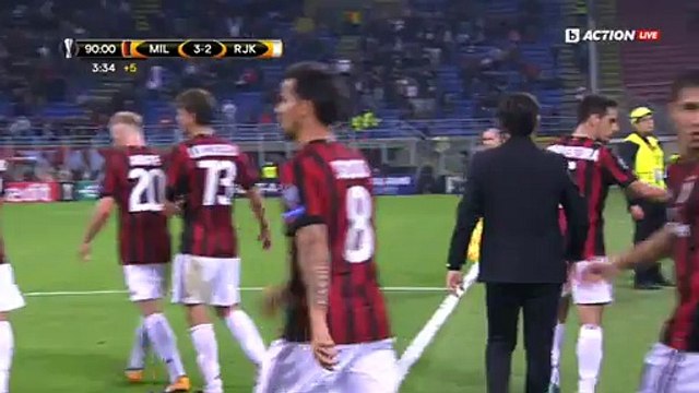 3-2 Patrick Cutrone Goal UEFA Europa League Group D - 28.09.2017 AC Milan 3-2 HNK Rijeka