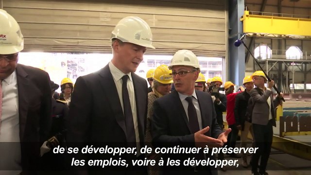 STX: Le Maire vient rassurer les salariés à Saint-Nazaire
