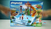 Playmobil Childrens Pool with Slide Playset - Build and Play Sea Animals Toys For Kids