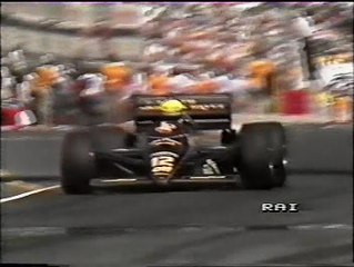 Gran Premio d'Australia 1985: Uscita di A. Senna