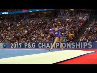 Leah Clapper - Floor Exercise - 2017 P&G Championships - Senior Women - Day 1