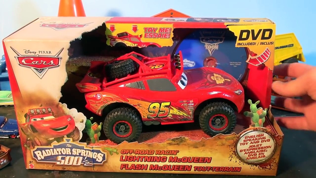 Disney Pixar Cars GIANT SIZED Off Road Lightning McQueen, with Bonus DVD
