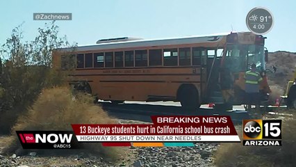 Buckeye students hurt in California bus crash