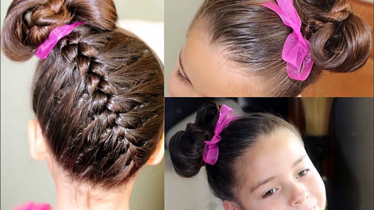 Trenza Invertida con corbatin - Upside down Braid and bowtie hairtutorial