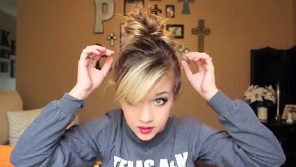 Hair Tutorial: High And Low Messy Bun