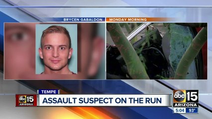 Man on the run after hitting person at Tempe Marketplace