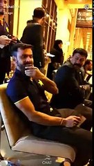 Pakistan cricket team having fun at the Airport