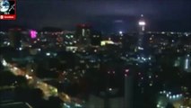 EXTRAÑAS LUCES EN TERREMOTO DE MEXICO (IMAGENES IMPACTANTES)