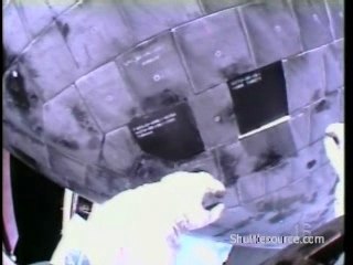 Space Shuttle STS-114 Tile Gap Spacewalk