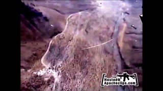 아파치 헬기 조종사 카메라로 촬영된 동영상