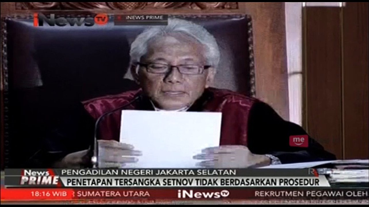 Praperadilan Setya Novanto Dikabulkan