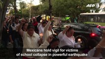 Mexicans pay tribute to victims of deadly school collapse