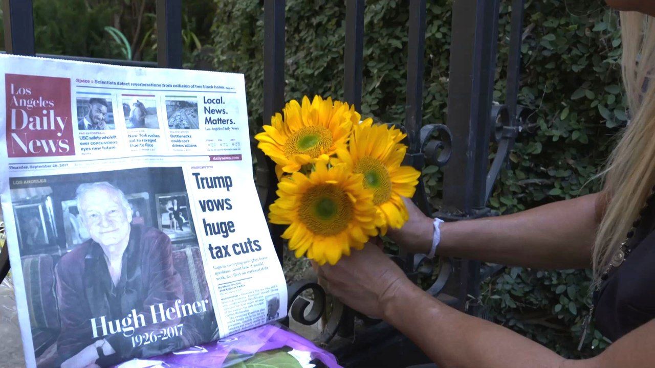 Hommages au fondateur de Playboy à Los Angeles