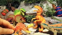 Bleu par par dinosaure Oeuf géant jurassique jouer jouet avec monde Doh surprise velociraptor toylabtv