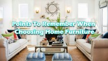 Home Furniture Shopping Tips