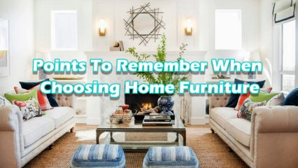 Home Furniture Shopping Tips