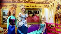 Frozen Elsa & Anna Become Disney Princess Fashems After Spell from Hans. With Cinderella, Ariel