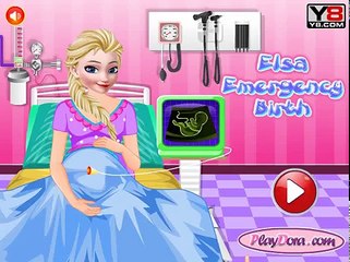 Juegos al doctor Frozen Anna Y Elsa Nacimiento de emergencia (Frozen Anna and Elsa Emergency Birth)