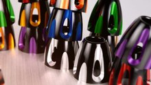 motorcycle bar ends 8 colors bullet heavy style with black & silver base | KiWAV