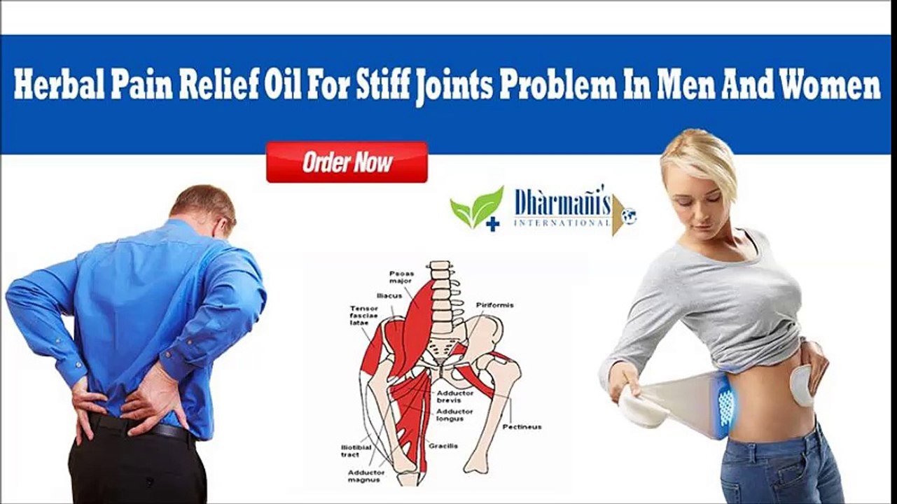 Herbal Pain Relief Oil For Stiff Joints Problem...