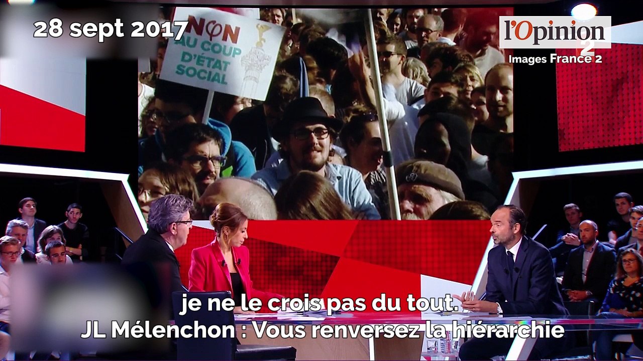 Ça a chauffé (un tout petit peu) entre Edouard Philippe et Jean-Luc Mélenchon
