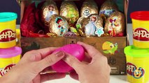 Play Doh Surprise Eggs with Disney Toys Like Princess Sofia and Jake & The Neverland Pirates