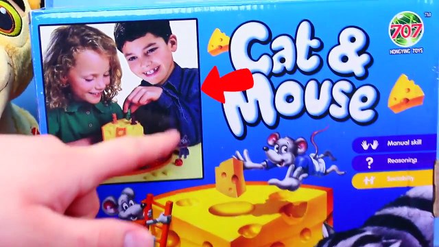 Cat & Mouse Kids Board Game Challenge Family Game Night + Fun Surprise Toys by DisneyCarToys