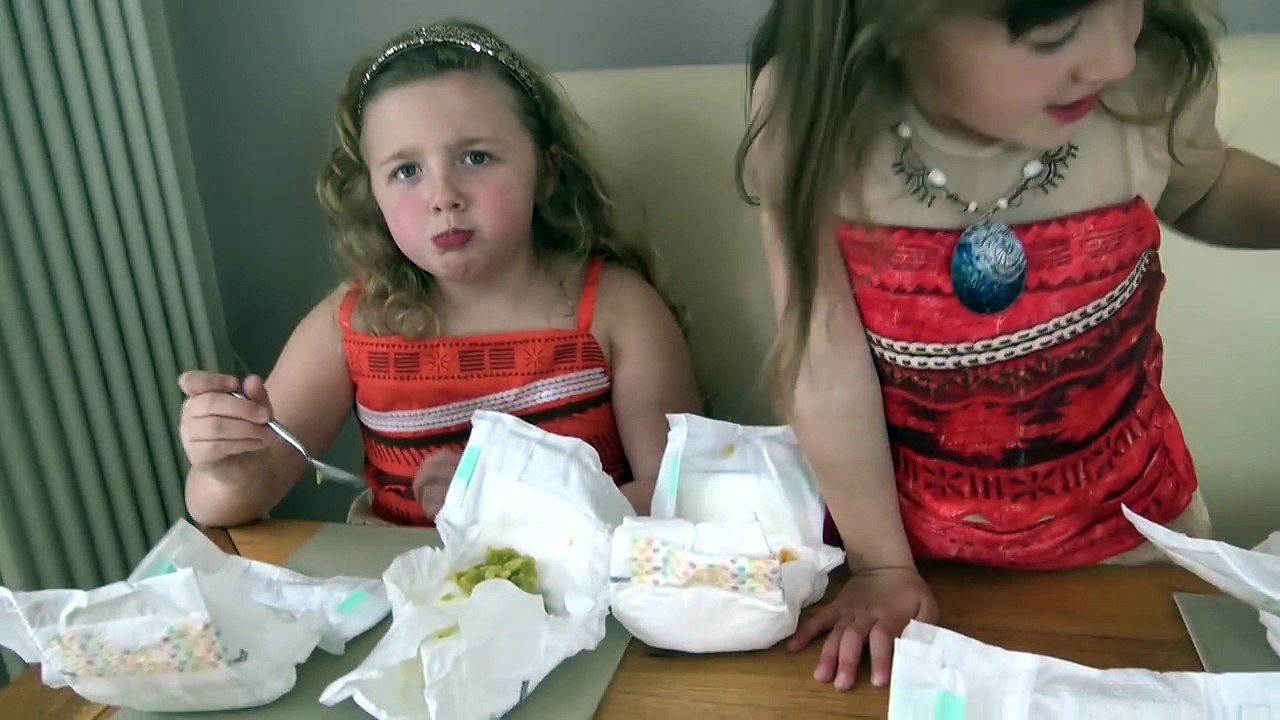 Moana in real Life EATS POOPS from Diapers GROSS! The Disney Toy Collector