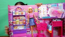 Barbie Doll Grocery Store Market Playset   Anna (Frozen) Go Shoping - Barbie supermarket platset