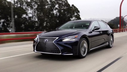 2018 Lexus LS 500 H AWD Driving Video in Nightfal Mica