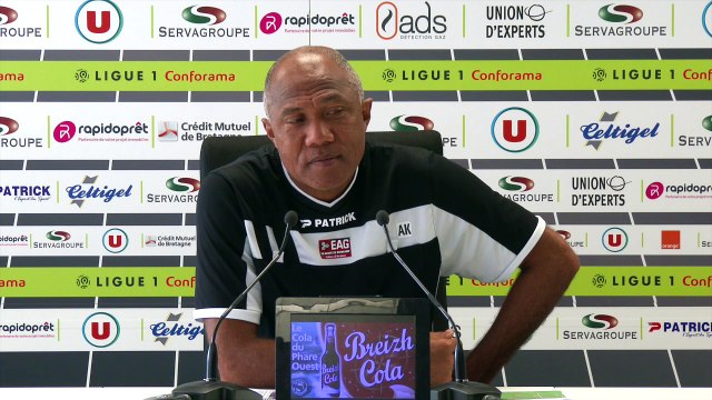 Le point presse d'Antoine Kombouaré avant Guingamp-Toulouse