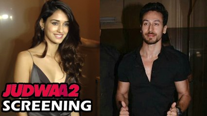 Tiger Shroff With Girlfriend Disha Patani At Judwaa 2 Screening