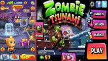 Talking Tom Gold Run (Catch The Raccoon) VS Zombie Tsunami Christmas Compilation! HD