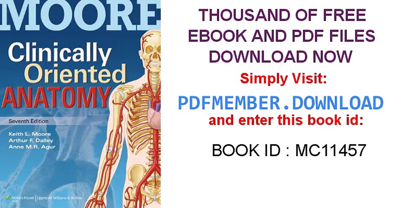 [PDF] Moore Clinically Oriented Anatomy [D0WNLO4D]