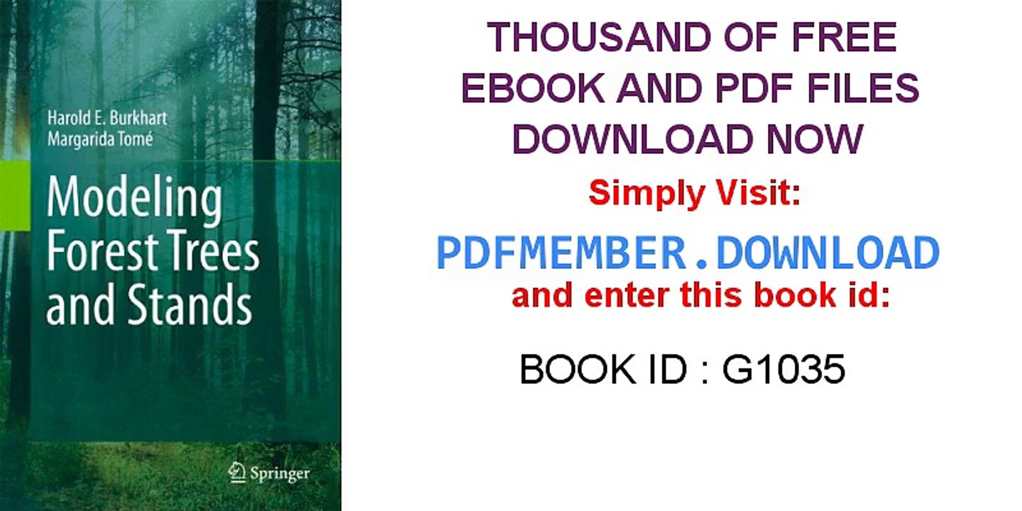 [PDF] Modeling Forest Trees and Stands [D0WNLO4D]
