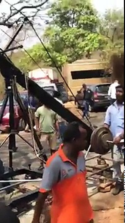 Ajaz khan On The Set Of Hai Tujhe Salaam India