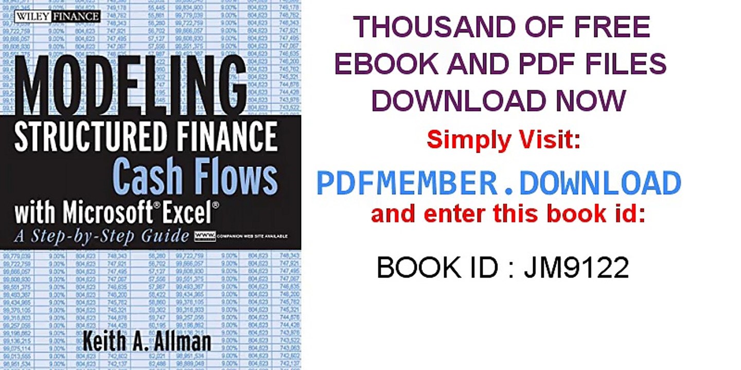 [PDF] Modeling Structured Finance Cash Flows with MicrosoftA Excel [D0WNLO4D]