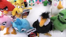 2016 THE ANGRY BIRDS MOVIE PLUSH TOYS COMPLETE SET 8 VS McDONALDS HAPPY MEAL TOYS COLLECTION REVIEW