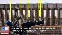 Dinding pembatas Trump: pekerja jatuh dari ketinggian 40 kaki - TomoNews