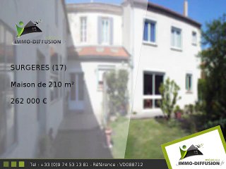 Maison A vendre Surgeres 210m2 - 262 000 Euros