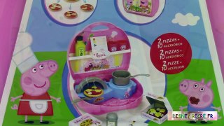 30.Peppa Pig Mini Pizzeria Jouet Playset Play doh ♥ Pizza shop carry case