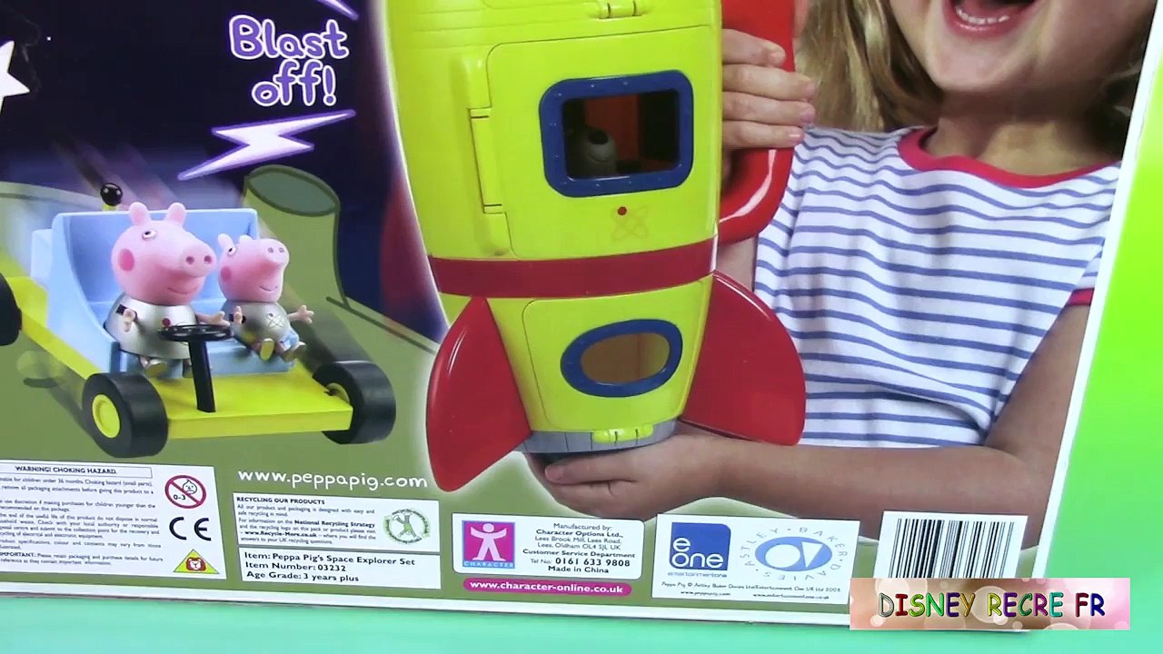33.Peppa Pig La Fusée Spatiale Astronaute Jouet ♥  Peppa Pig Spaceship Explorer Set With Moon Buggy