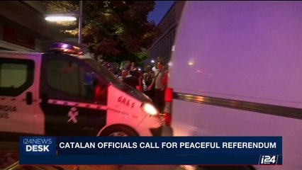 i24NEWS DESK | Catalan officials call for peaceful referendum | Friday, September 29th 2017